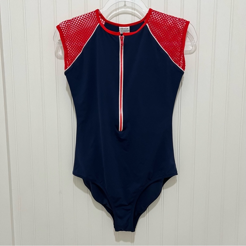 Melissa Odabash Navy and Red Womens One Piece Honolua